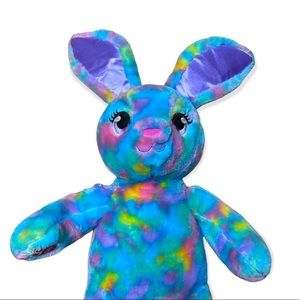 BUILD A BEAR Color Burst Colorful Bunny Rabbit Plush Stuffed Animal Easter Toy